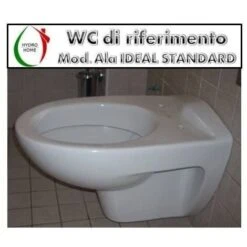 Copriwater Ala Ideal Standard Legno Rivestito In Resina Poliestere Bianco Come Originale -Stile Bagno 95611892 4