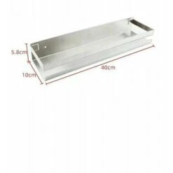 Mensola Da Parete Per Bagno, Mensola Per Doccia, In Acciaio Inox, 40 Cm, Adelala -Stile Bagno 95768537 4