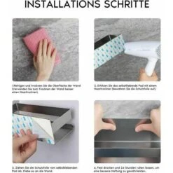 Mensola Da Parete Per Bagno, Mensola Per Doccia, In Acciaio Inox, 40 Cm, Adelala -Stile Bagno 95768537 5