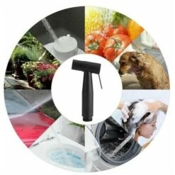 Doccetta WC Shattaf Doccetta Bidet 150 Cm Nero -Stile Bagno 95772628 4