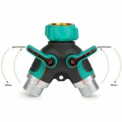 Sdoppiatore Per Tubo Da Giardino, Distributore 3/4 In Lega Di Zinco Con 2 Uscite Valvola, Flusso D'acqua Regolabile E Bloccabile Con 2 Connettori E 3 Rondelle 7 Sdoppiatore Per Tubo Da Giardino, Distributore 3/4 In Lega Di Zinco Con 2 Uscite Valvola, Flusso D'acqua Regolabile E Bloccabile Con 2 Connettori E 3 Rondelle -Stile Bagno 95787741 3
