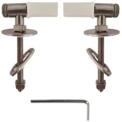 Cerniere Fisse Fissaggio Dall Alto Per Copriwc Termoindurente Con Tassello Rettangolare