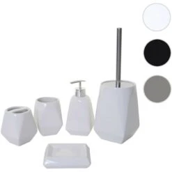 Nova Set Di Accessori Da Bagno Dal Design Elegante Disponibili In Vari Colori Colore : Grigio -Stile Bagno 95907166 5
