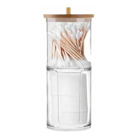 Porta Cotton Fioc Trasparente, Scatola Per Cotton Fioc, Dispenser Per Cotton Fioc Per Trucco Da Bagno 1 Porta Cotton Fioc Trasparente, Scatola Per Cotton Fioc, Dispenser Per Cotton Fioc Per Trucco Da Bagno