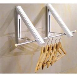 Appendiabiti A Scomparsa-Lavanderia A Parete Stendibiancheria Pieghevole Appendiabiti, -Stile Bagno 96231027 5