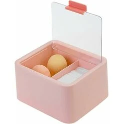 Conservazione Del Batuffolo Di Cotone, Dispenser Di Batuffolo Di Cotone Diviso Portatile Da 1 Pezzo Dispenser Di Batuffolo Di Cotone A 2 Scomparti Scatola Di Immagazzinaggio Del Batuffolo Di Cotone Co