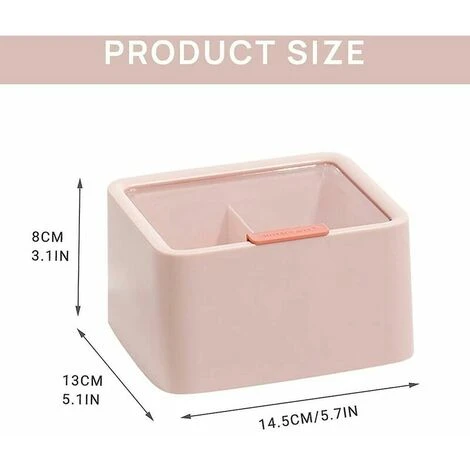 Conservazione Del Batuffolo Di Cotone, Dispenser Di Batuffolo Di Cotone Diviso Portatile Da 1 Pezzo Dispenser Di Batuffolo Di Cotone A 2 Scomparti Scatola Di Immagazzinaggio Del Batuffolo Di Cotone Co 2 Conservazione Del Batuffolo Di Cotone, Dispenser Di Batuffolo Di Cotone Diviso Portatile Da 1 Pezzo Dispenser Di Batuffolo Di Cotone A 2 Scomparti Scatola Di Immagazzinaggio Del Batuffolo Di Cotone Co - immagine 2