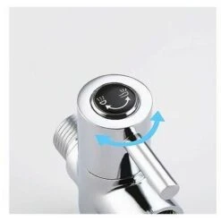 Deviatore Rubinetto Valvola Doccia A 2 Vie Deviatore In Ottone Adattatore Doccia Deviatore Doccetta Flessibile Doccia Soffione Doccia Cromo Lucido -Stile Bagno 96235435 4