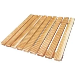 Pedana Antiscivolo Quadrata 50 X 50 In Legno Ideale Per Piatto Doccia 70 X 70