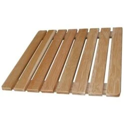 Pedana Antiscivolo Quadrata 68 X 68 In Legno Ideale Per Piatto Doccia 90 X 90