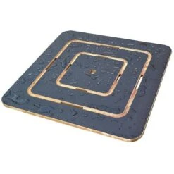 Pedana Doccia In Legno Marino 60 X 60 Antiscivolo Supergrip Ideale Per Piatto Doccia 80 X 80
