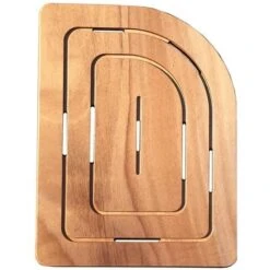 Pedana Doccia In Legno Marino 74 X 55 Cm Lato Destro Per Piatto Doccia 70 X 90
