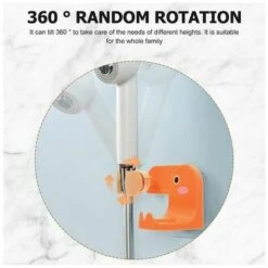 Supporto Per Soffione Doccia Supporto Per Bacchetta Per Doccia Portatile Regolabile Con Portabottiglie Per Gel Doccia Gancio Per Shampoo Supporto Da Parete Senza Foratura Per Bagno -Stile Bagno 96331626 5