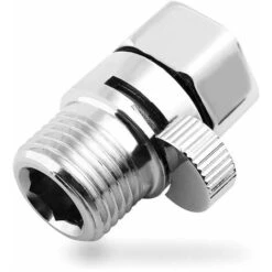 1/2 Valvola Di Intercettazione In Ottone Per Soffione Doccia, Valvola Di Intercettazione Esterna, Valvola Di Intercettazione In Ottone, Valvola Ad Angolo, Chiusura Cromata Per Soffione Doccia