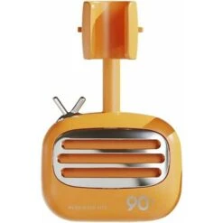 Supporto Per Soffione Doccia Per Bagno Supporto Per Montaggio A Parete Regolabile Supporto Di Ricambio In Plastica Rotante A 360 Gradi Con Gancio, Arancione