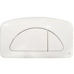 Placca Doppio Tasto Diamante Bianca Cassetta Incasso Oli