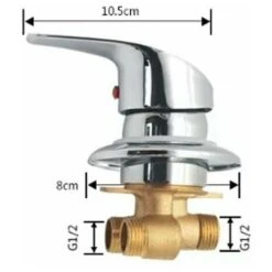 Carivent Mixer Cabina Doccia In Ottone Per Doccia Uscita Inverter Cromato Doccia Miscelatore Connettore G1/2 Doccia ITeddo Miscelatore Per La Camera -Stile Bagno 97678865 3