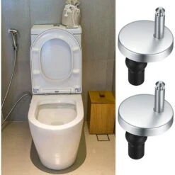 Accessori Per Cerniere Per Sedili Fissi Per WC Kit Cerniere A Sgancio Rapido Kit Di Viti Di Fissaggio In Acciaio Inossidabile Con Bloccaggio Di Ricarica -Stile Bagno 97883619 5