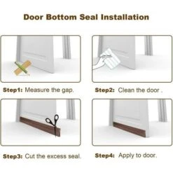 Striscia Di Tenuta In Silicone Per Porta A Basso Rumore 5x100 Cm (bianca) -Stile Bagno 97883751 3