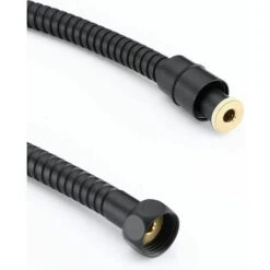 Flessibile Doccia 1,5 M Nero Opaco, Flessibile Doccia Universale In Acciaio Inossidabile Cavo Doccia, Antideflagrante E Anti-torsione -Stile Bagno 97886685 3