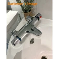 Miscelatore Doccia Termostatico Rubinetto Doccia Termostatico Soffione Esterno Con Bocca Di Erogazione Cromo -Stile Bagno 97886731 3