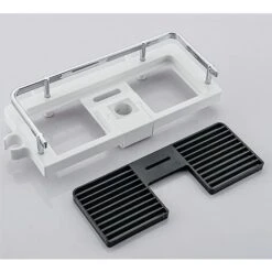 Mensola Per Doccia Mensola Per Doccia Telescopica Mensola Per Bagno In Alluminio Antiruggine Installazione Senza Perforazione Adatta Per Binario Da 24-25 Mm Con Due Ganci E Un Gancio Per Soffione Docc -Stile Bagno 97887064 3