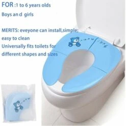 Riduttore WC, Sedile WC Per Bambini Pieghevole 2 In 1 Riduttore WC Viaggio E Casa 8 Riduttore WC, Sedile WC Per Bambini Pieghevole 2 In 1 Riduttore WC Viaggio E Casa -Stile Bagno 98112028 4