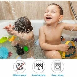 Tappetino Bagno Antiscivolo 100 X 40 Cm Extra Lungo Tappetino Bagno Antibatterico In PVC Tappetino Doccia Antimuffa Con Ventosa 200 (Rosa) -Stile Bagno 98116854 3