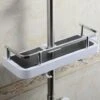 Mensola Per Palo Da Bagno Mensola Portaoggetti Per Doccia Scaffale Organizzatore Supporto Per Vassoio Accessorio Vassoio Quadrato Tipo 2