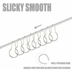 Gancio Per Anello Per Tenda Da Doccia Da 36 Pezzi Per L'ordinamento E La Finitura -Stile Bagno 98132078 4