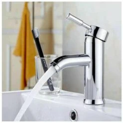 BET Rubinetto Del Bagno Rubinetto Del Bacino Bianco Rubinetto Del Bagno Di Alta Qualità Rubinetto Del Bagno Resistente All'usura Adatto Per Diametro Interno 32mm-42mm