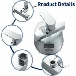 Miscelatore Doccia A Controllo Singolo, Mixer Doccia Montato A Parete, Recinzione Doccia A Controllo Singolo, Cromato -Stile Bagno 98229199 4