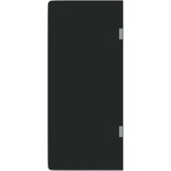 Schermo Orinatoio Parete Privacy Nero 90x40 Cm Vetro Temperato VidaXL