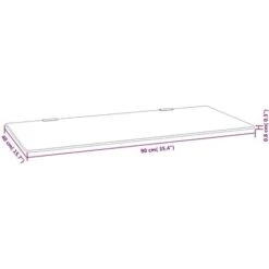 Schermo Orinatoio Parete Privacy Nero 90x40 Cm Vetro Temperato VidaXL -Stile Bagno 98279379 3