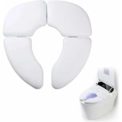Sedile WC Per Bambini Pieghevole Antiscivolo, Riduttore WC Liesun, Riduttore WC Per Bambini, Sedile WC Portatile Da Viaggio Per Bambini Vasino, Con 1 Borsa Per Il Trasporto., Kueatily
