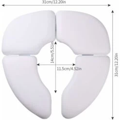 Sedile WC Per Bambini Pieghevole Antiscivolo, Riduttore WC Liesun, Riduttore WC Per Bambini, Sedile WC Portatile Da Viaggio Per Bambini Vasino, Con 1 Borsa Per Il Trasporto., Kueatily -Stile Bagno 98382258 3