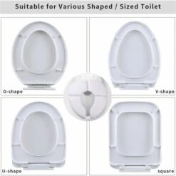 Sedile WC Per Bambini Pieghevole Antiscivolo, Riduttore WC Liesun, Riduttore WC Per Bambini, Sedile WC Portatile Da Viaggio Per Bambini Vasino, Con 1 Borsa Per Il Trasporto., Kueatily -Stile Bagno 98382258 5