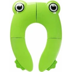 Sedile WC Pieghevole Per Bambini Riduttore WC Per Bambini Impermeabile Portatile Riutilizzabile Antiscivolo Per Viaggi A Forma Di Rana (verde), Kueatily