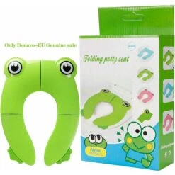 Sedile WC Pieghevole Per Bambini Riduttore WC Per Bambini Impermeabile Portatile Riutilizzabile Antiscivolo Per Viaggi A Forma Di Rana (verde), Kueatily -Stile Bagno 98385915 5
