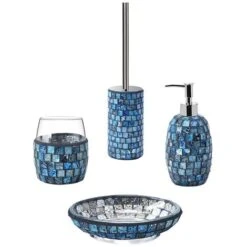 Set Completo Blu Mosaico - Serie Crystal