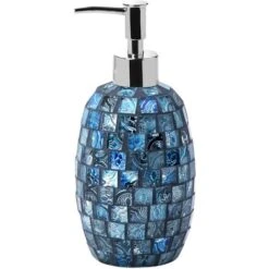 Set Completo Blu Mosaico - Serie Crystal -Stile Bagno 9858026 4