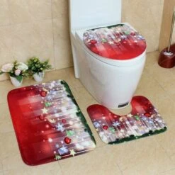 Set Di Tappetini Per Tende Da Doccia Con Gancio Per Decorazioni Per La Casa -Stile Bagno 98706185 4