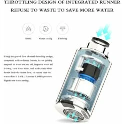 Miscelatore Per Lavello Da Cucina, Rubinetto Per Lavabo Da Bagno Touchless Con Sensore Automatico, Adattatore Per Sensore A Infrarossi Intelligente Sensibile, Miscelatore -Stile Bagno 98712365 3