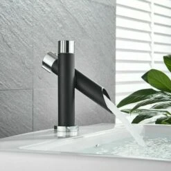 Rubinetto Per Bagno Miscelatore Monocomando Per Lavabo Rubinetto Per Lavabo Dal Design Moderno Per Lavabo Da Bagno Acqua Fredda E Calda -Stile Bagno 98718030 3