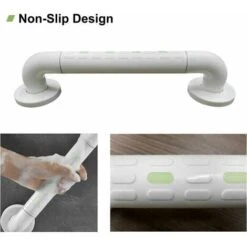 Maniglione Per WC Fluorescente In Acciaio Inossidabile, Maniglia Per Vasca Da Bagno Antiscivolo Da 35 Cm Per Anziani, Maniglia Di Sicurezza Maniglioni Per Bagno, Maniglione -Stile Bagno 98718890 3