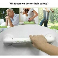 Maniglione Per WC Fluorescente In Acciaio Inossidabile, Maniglia Per Vasca Da Bagno Antiscivolo Da 35 Cm Per Anziani, Maniglia Di Sicurezza Maniglioni Per Bagno, Maniglione -Stile Bagno 98718890 4