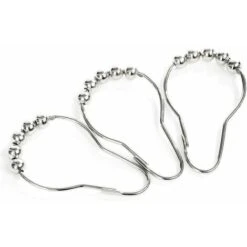 Ganci Per Anelli Per Tende Da Doccia In Acciaio Inossidabile Cromato - 12 Pezzi - Argento 1 Set -Stile Bagno 99326290 3