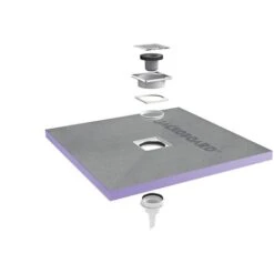 Jackon Piatto Doccia Aqua Centré 1000x1000x40mm Con Scarico Verticale Libero (4512088 + 4512008)