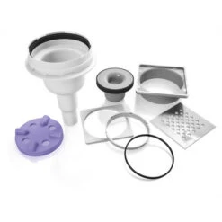 Jackon Piatto Doccia Aqua Centré 1000x1000x40mm Con Scarico Verticale Libero (4512088 + 4512008) -Stile Bagno 99578608 3