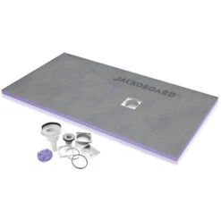 Jackon Aqua Decentral Piatto Doccia 1800x900x40mm Con Scarico Verticale Libero (4512098 + 4512008)